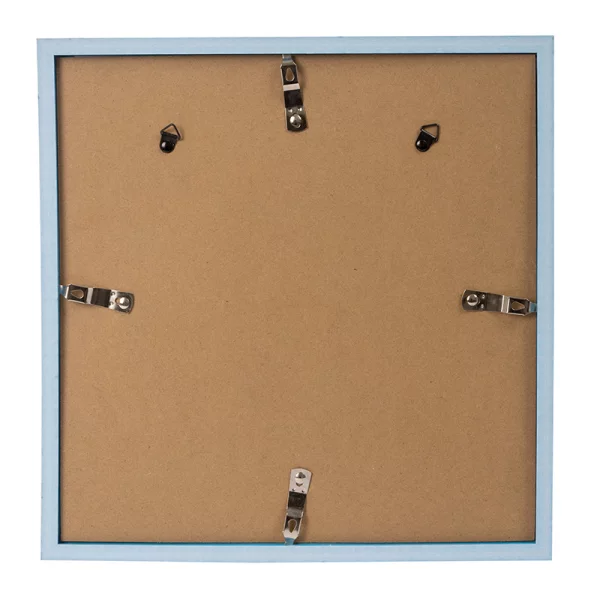 Kunststoff-Bilderrahmen Cosea mit Passepartout 30x30 cm (18x18 cm) | hellblau | Normalglas (2 mm)