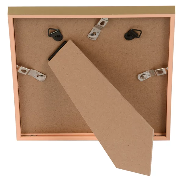 Kunststoff-Bilderrahmen Puro mit Passepartout 15x15 cm (10x10 cm) | gold | Normalglas (2 mm)