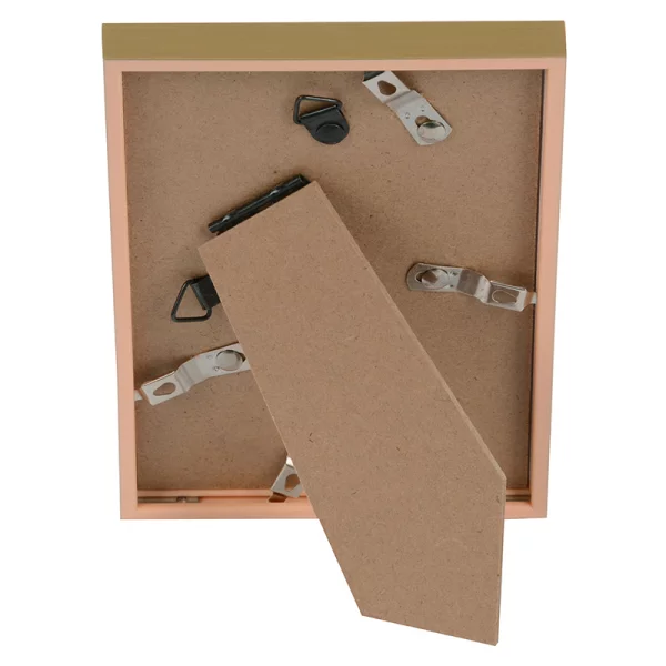 Kunststoff Bilderrahmen Puro mit Passepartout 10x15 cm (6x9 cm) | gold | Normalglas (2 mm)