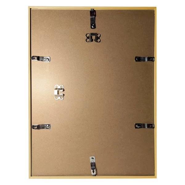 Kunststoff Bilderrahmen Puro mit Passepartout 30x40 cm (20x30 cm/DIN A4) | gold | Normalglas (2 mm)