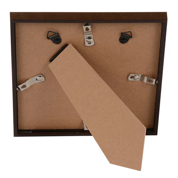 Kunststoff-Bilderrahmen Puro mit Passepartout 15x15 cm (10x10 cm) | bronze | Normalglas (2 mm)