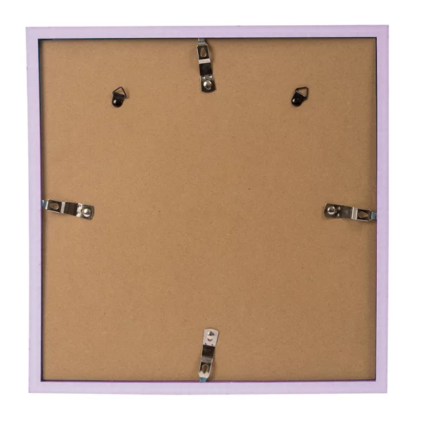 Kunststoff-Bilderrahmen Cosea mit Passepartout 30x30 cm (18x18 cm) | flieder | Normalglas (2 mm)