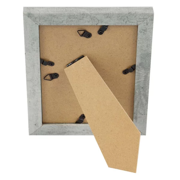 Portraitrahmen in Betonoptik (MDF) 13x18 cm | grau | Normalglas (2 mm)