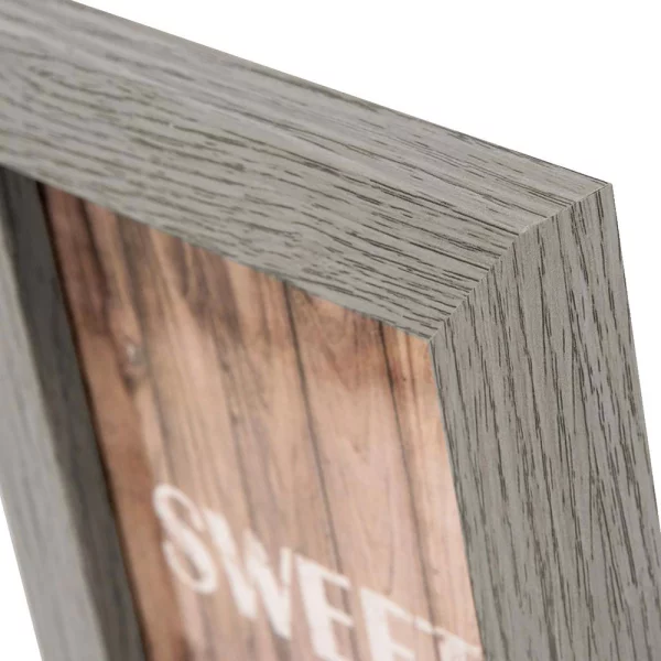 Holz-Bilderrrahmen Dream (MDF) 13x18 cm | grau | Normalglas (2 mm)