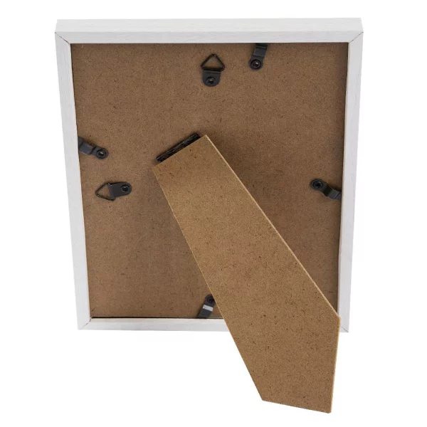 Holz Bilderrahmen Verona (MDF) 10x15 cm | weiß | Normalglas (2 mm)