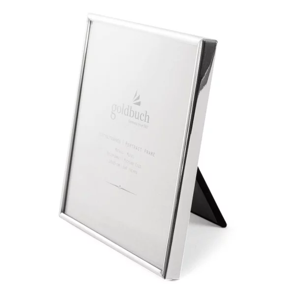 Fotorahmen Fine aus Metall mit Passepartout 15x15 cm | silber | Normalglas (2 mm)