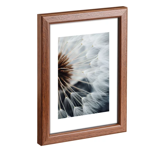 Kunststoff Bilderrahmen Breeze 30x40 cm | Nuss | Normalglas (2 mm)