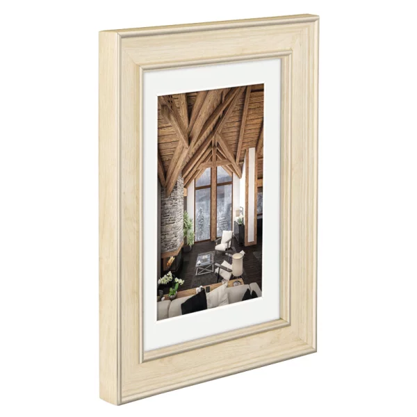 Kunststoff Bilderrahmen Rustic 13x18 cm | Natur | Normalglas (2 mm)