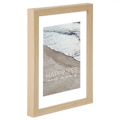 Holz Bilderrahmen Waves (MDF) 10x15 cm | Eiche | Normalglas (2 mm)
