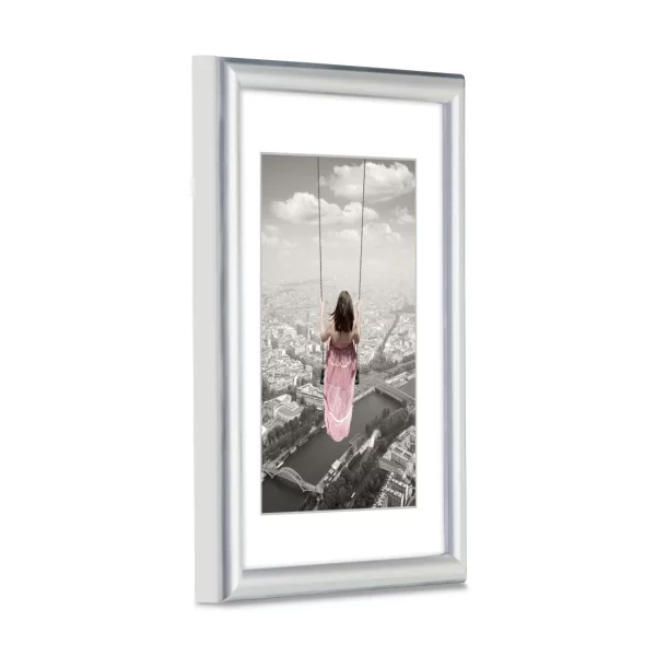 Kunststoff Bilderrahmen Vienna 10 x 15 cm | Silber | Normalglas (2 mm)