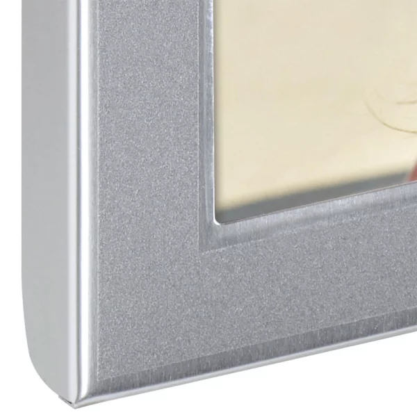 Doppel-Bilderrahmen Philadelphia quer 2x 10x15 cm, quer | Silber | Normalglas (2 mm)
