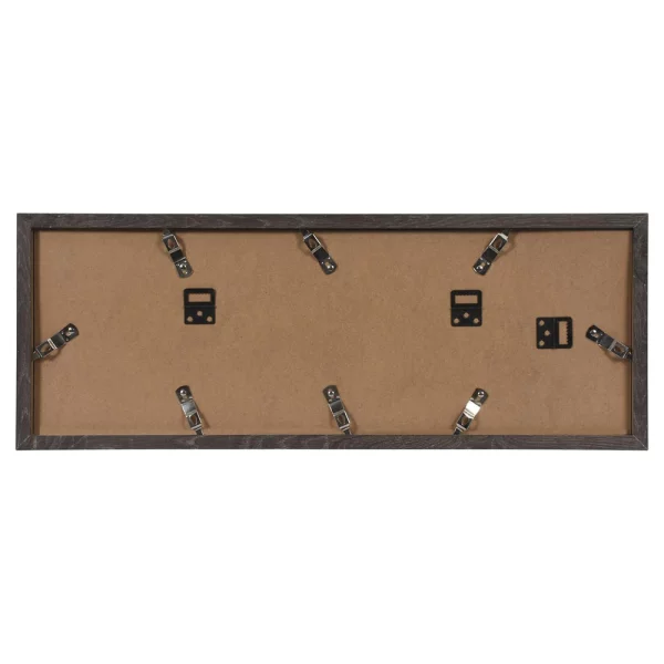 Holz Bilderrahmen Modern für mehrere Bilder 3x10x15 cm | dunkelgrau | Normalglas (2 mm)