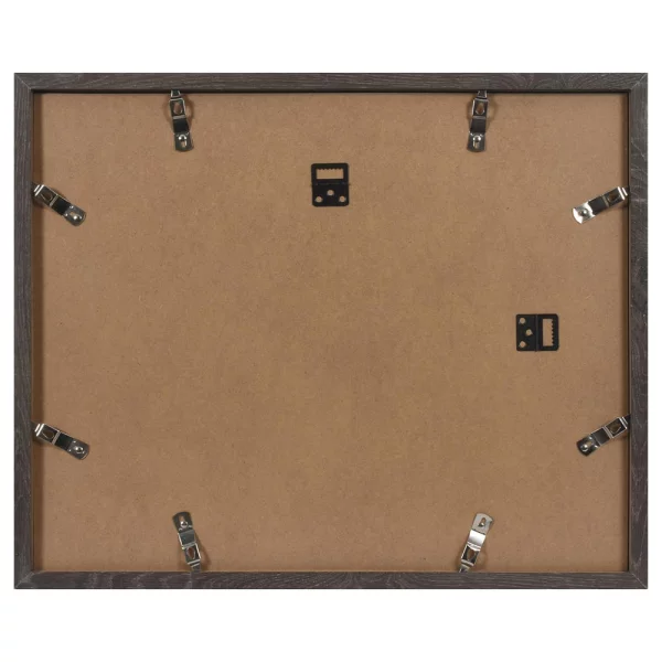 Holz Bilderrahmen Modern für mehrere Bilder 7x10x15 cm | dunkelgrau | Normalglas (2 mm)