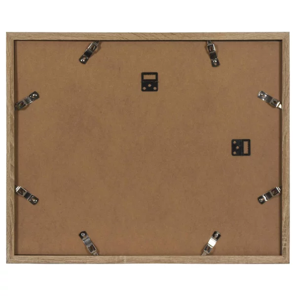 Holz Bilderrahmen Modern für mehrere Bilder 7x10x15 cm | mittelbraun | Normalglas (2 mm)