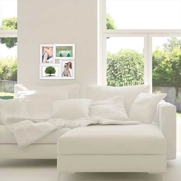 Collagerahmen Pure Barry (MDF) 4x10x15 cm | weiß | Normalglas (2 mm)
