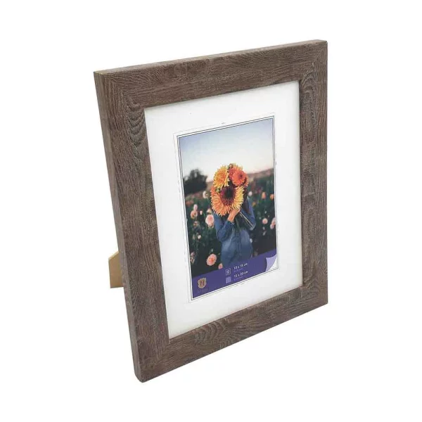 Kunststoff Bilderrahmen Dahlia 15x20 cm | braun | Normalglas (2 mm)