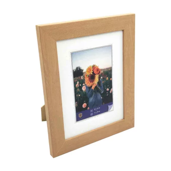 Kunststoff Bilderrahmen Dahlia 15x20 cm | natur | Normalglas (2 mm)