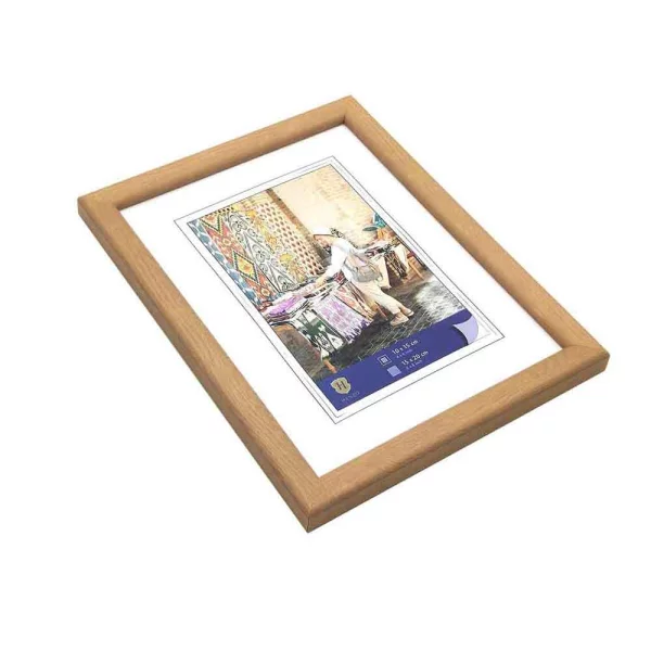 Kunststoff Bilderrahmen Fancy 10x15 cm | natur | Normalglas (2 mm)