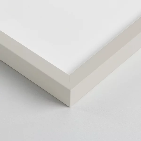 Holz Bilderrahmen Corvian 21x29,7 cm (A4) | Cremeweiß | Normalglas (2 mm)