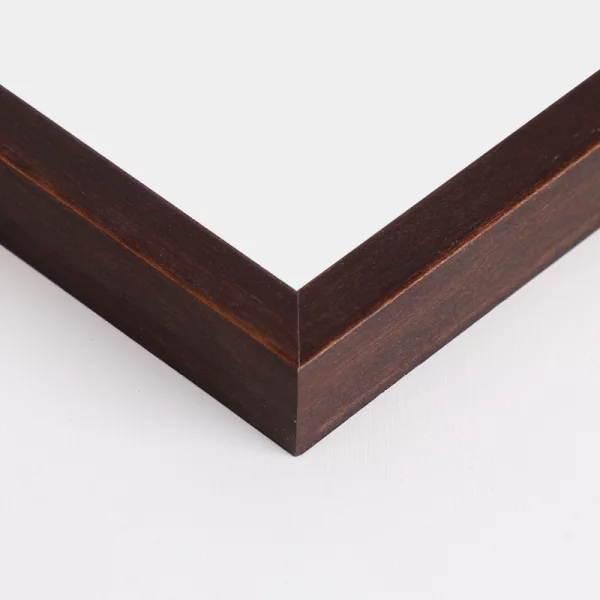 Holz Bilderrahmen Corvian 21x29,7 cm (A4) | Dunkelbraun | Normalglas (2 mm)