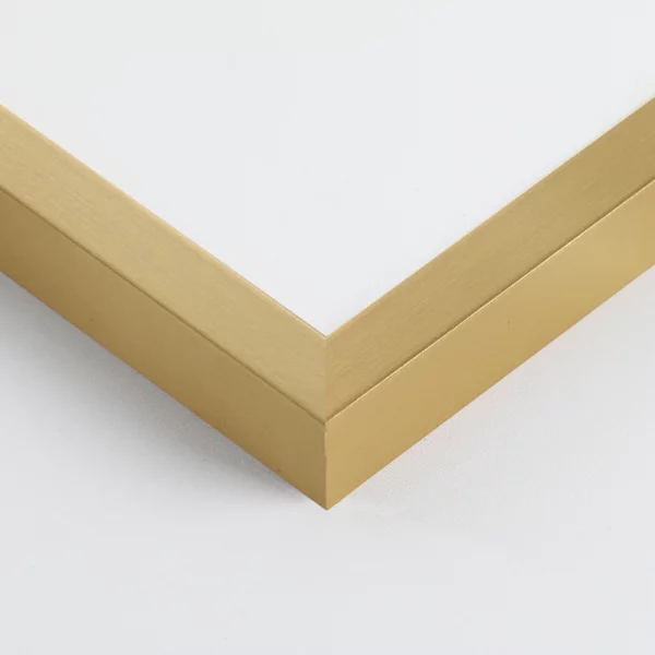 Holz Bilderrahmen Corvian 21x29,7 cm (A4) | Gold | Normalglas (2 mm)