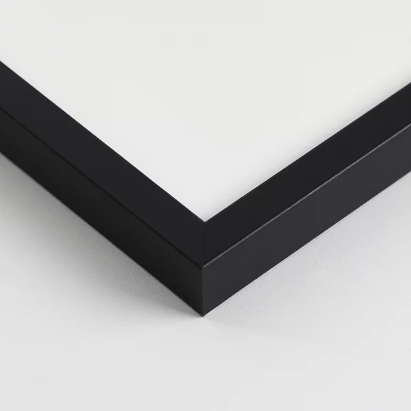 Holz Bilderrahmen Corvian 21x29,7 cm (A4) | Schwarz | Normalglas (2 mm)