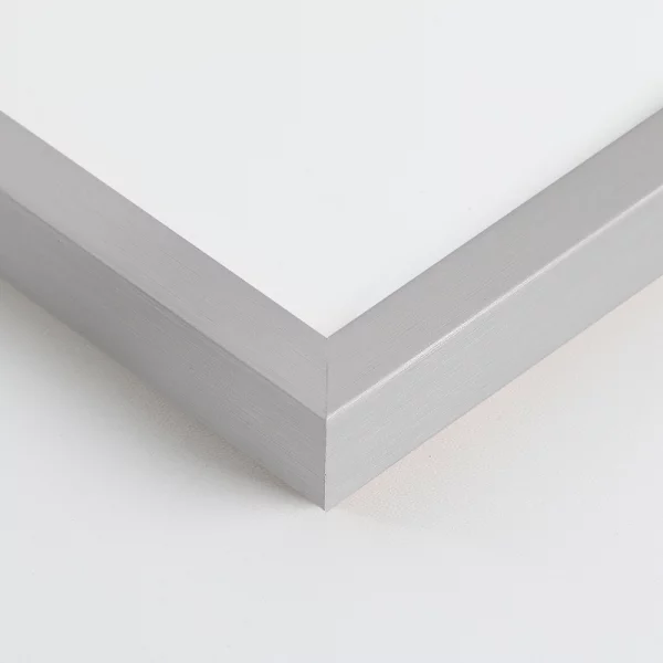Holz Bilderrahmen Corvian 21x29,7 cm (A4) | Silber | Normalglas (2 mm)