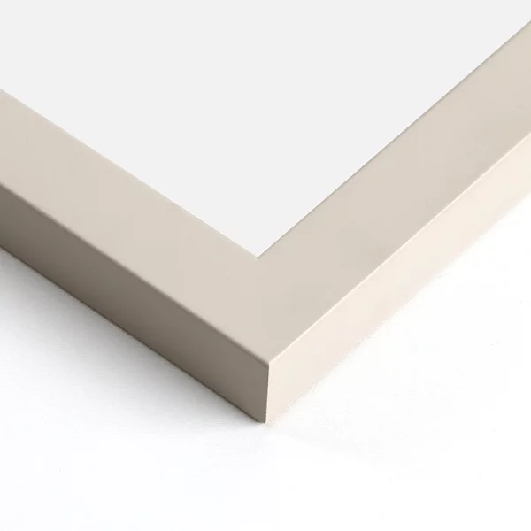 Holz Bilderrahmen Kaelis 21x29,7 cm (A4) | Cremeweiß | Normalglas (2 mm)