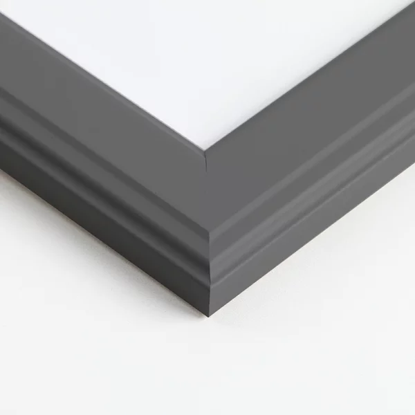 Holz Bilderrahmen Rivon 10x15 cm | Dunkelgrau | Normalglas (2 mm)