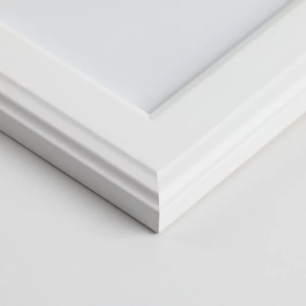 Holz Bilderrahmen Rivon 10x15 cm | Weiß | Normalglas (2 mm)