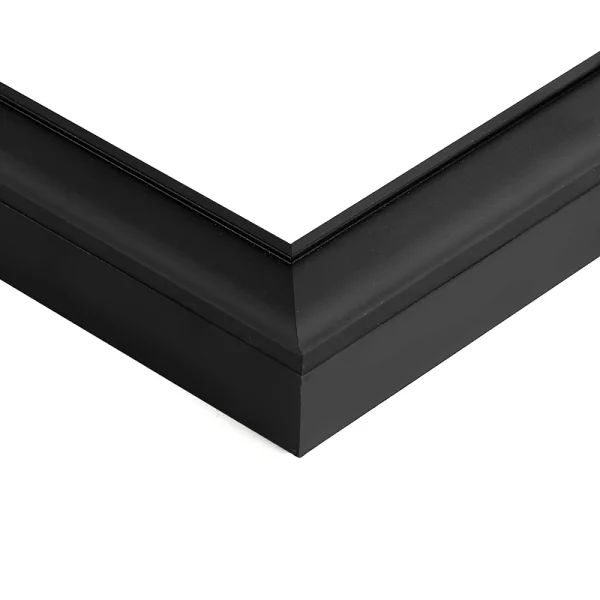 Holz Bilderrahmen Caelen 10x15 cm | Schwarz | Normalglas (2 mm)