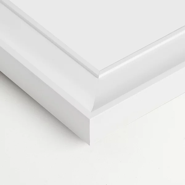 Holz Bilderrahmen Caelen 10x15 cm | Weiß | Normalglas (2 mm)