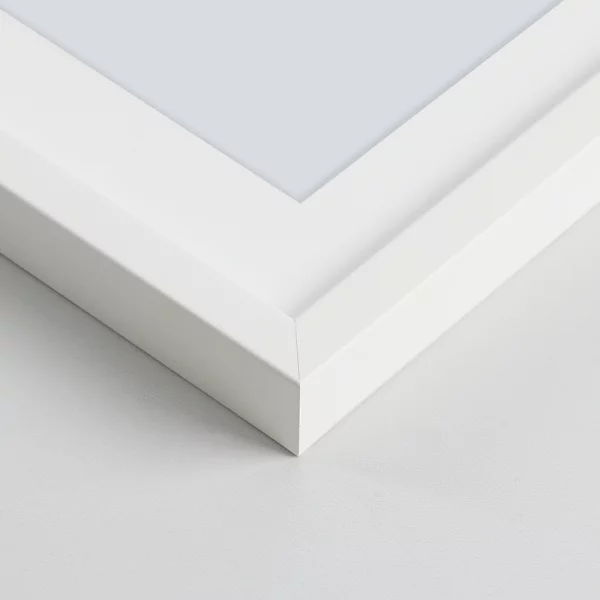 Holz Bilderrahmen Eirin für 3 Bilder 10x15 cm 3x10x15 cm | Weiß | Normalglas (2 mm)