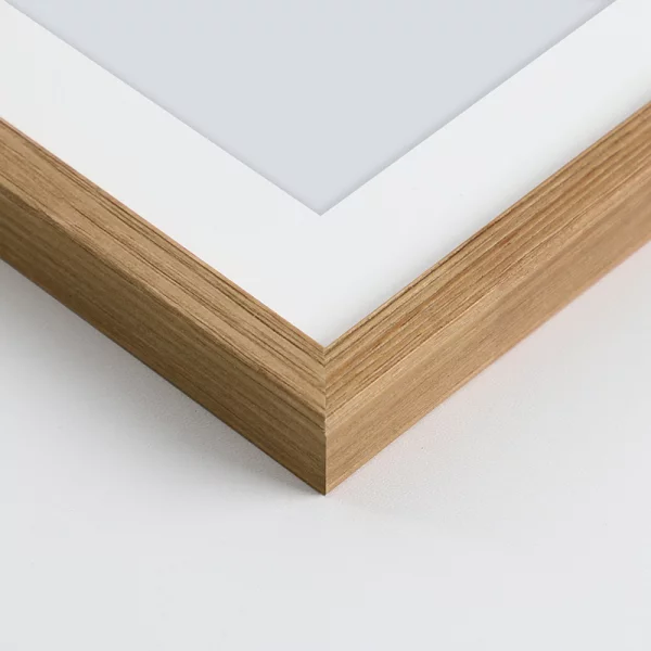 Holz Bilderrahmen Avoro für 4 Bilder 10x15 cm, 15x21 cm 2x10x15 cm, 2x15x21 cm | Natur | Normalglas (2 mm)