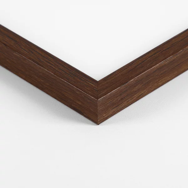 MDF Bilderrahmen Eloura 50x70 cm | Dunkelbraun | Kunstglas (1 mm)