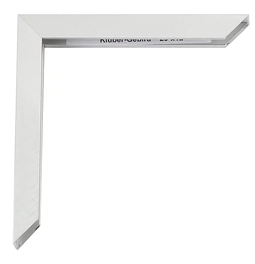 Aluminum kader Alejandro 20x30 cm | zilver, mat, kruis geborsteld | normaal glas (2 mm)