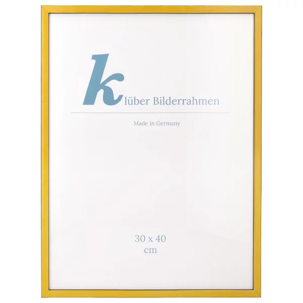 Cadre en bois Calamar 30x40 cm | jaune-noir | verre standard (2 mm)