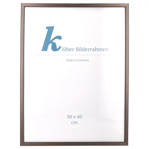Cadre en bois Calamar 30x40 cm | rosé-noir | verre standard (2 mm)