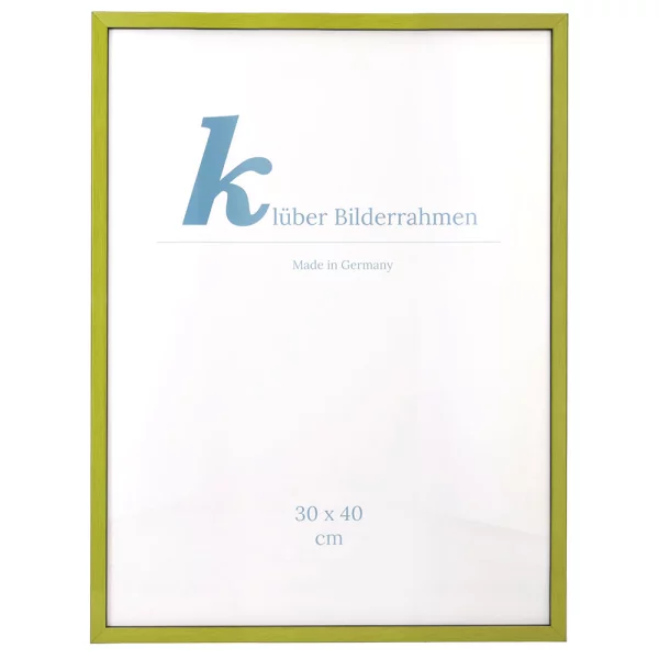 Cadre en bois Calamar sur mesure vert noir | verre standard (2 mm)
