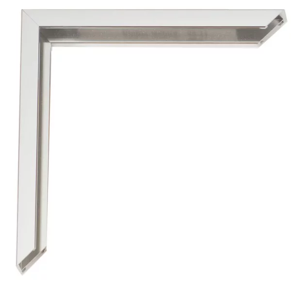 Aluminum kader Javier 21x29,7 cm (A4) | zilver glanzend, zijkanten geborsteld | normaal glas (2 mm)