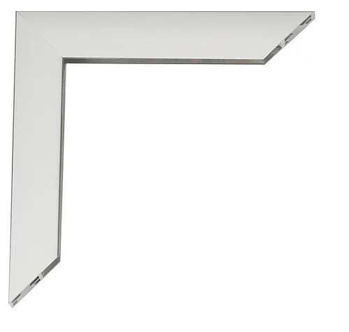 Alu Bilderrahmen Sergio 30x45 cm | Silber-glänzend, Rücken gebürstet | Normalglas (2 mm)