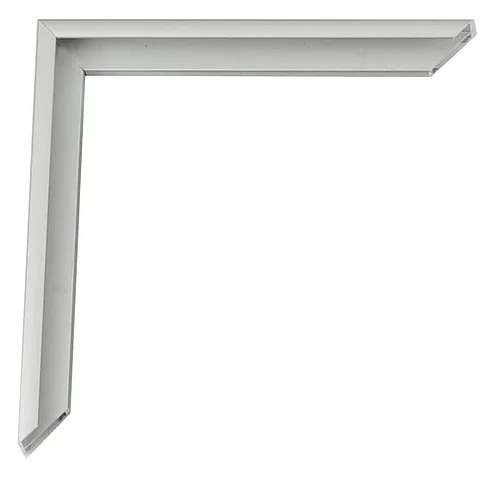 Cadre en aluminium Carlos sur mesure argent mat, dos mat | verre standard (2 mm)