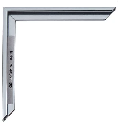 Cadre en aluminium Carlos 20x30 cm | bleu étain brillant, dos brossé | verre standard (2 mm)