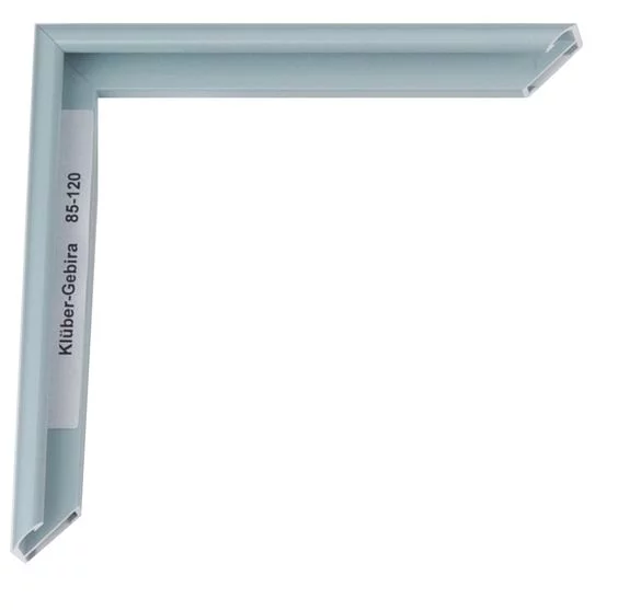 Cadre en aluminium Miguel sur mesure bleu pâle | verre standard (2 mm)