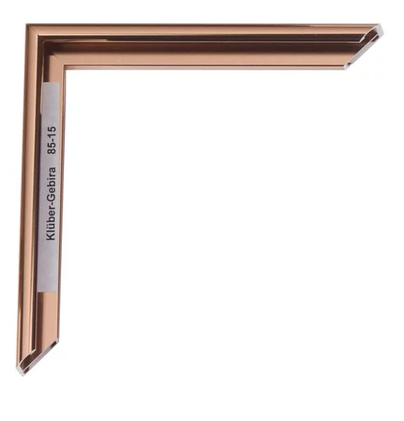 Cadre en aluminium Miguel 20x30 cm | cuivre brillant, dos brossé | verre standard (2 mm)