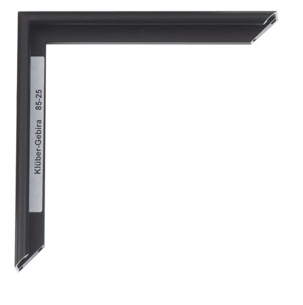 Cadre en aluminium Miguel 20x30 cm | noir mat, dos brossé | verre standard (2 mm)