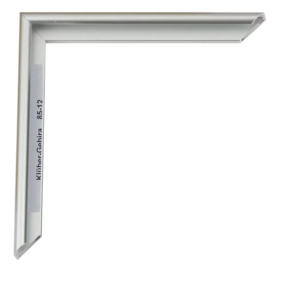 Cadre en aluminium Miguel 20x30 cm | argent satiné, dos brossé | verre standard (2 mm)