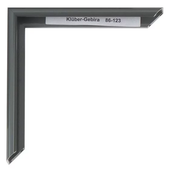 Alu Bilderrahmen Enzo Maßanfertigung Uniformgrau | Normalglas (2 mm)