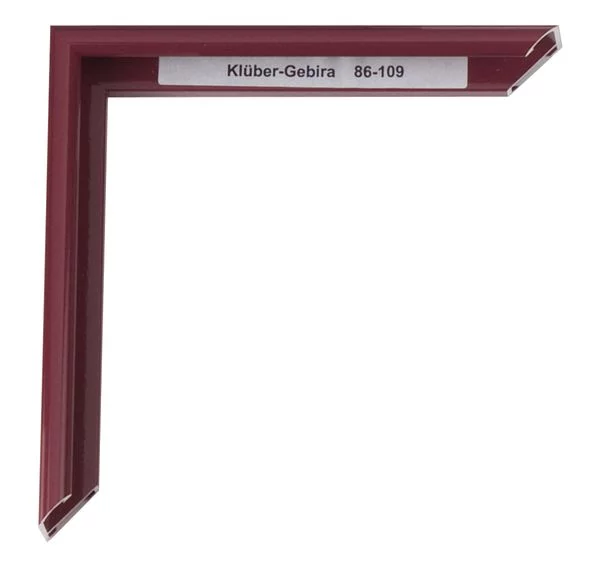 Alu Bilderrahmen Enzo 42x59,4 cm (A2) | Weinrot | Normalglas (2 mm)