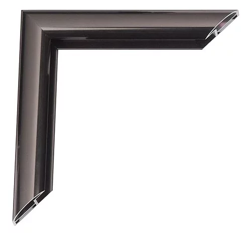 Alu Bilderrahmen Joel 30x45 cm | Kontrastgrau glänzend, Rücken gebürstet | Normalglas (2 mm)